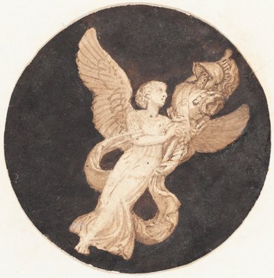 Vignett for en tittelside: "Winged Victory" av Thomas Stothard