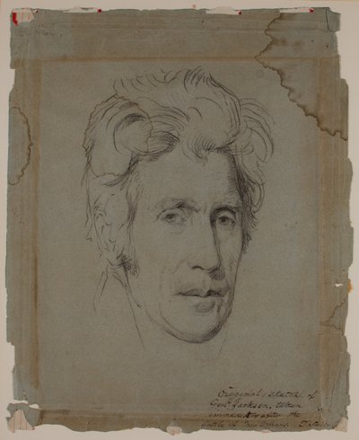 Andrew Jackson, etter slaget ved New Orleans, ca. 1815 (tegning) av Thomas Sully