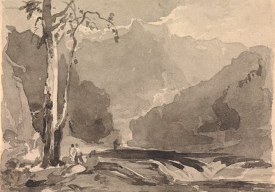 Fiskere ved en fjellbekk av Thomas Sully