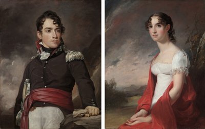 Portretter av Jean Terford David og Mary Sicard David av Thomas Sully