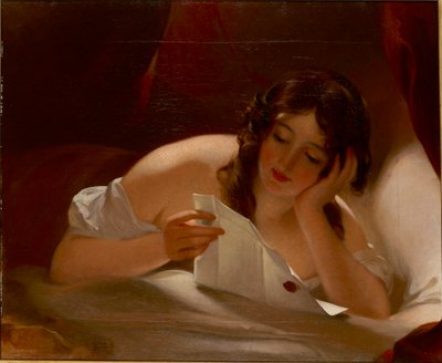 Kjærlighetsbrevet, 1834 av Thomas Sully