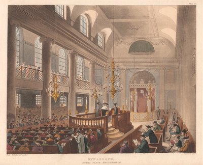 Synagoge, Duke's Place, Houndsditch av Thomas Sunderland