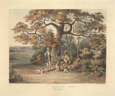 Et sett med fire - Shooting: Plate IV. Forfriskende av Thomas Sutherland