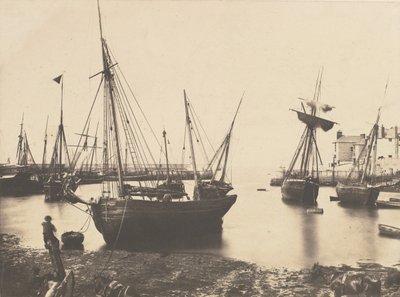 Havnescene, ca. 1855. av Thomas Sutton.