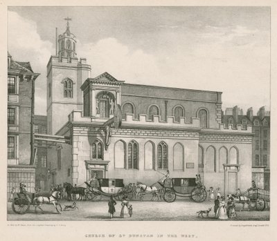 Church of St Dunstan i vest av Thomas Talbot Bury