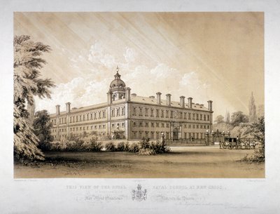 Royal Naval School ved New Cross, Lewisham, London, c1870. av Thomas Talbot Bury