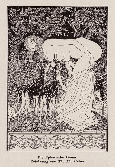 Efesiske Diana (litho) av Thomas Theodor Heine
