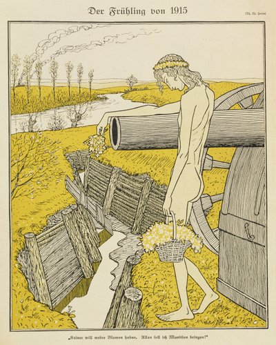 Våren 1915, illustrasjon fra et tysk magasin, 