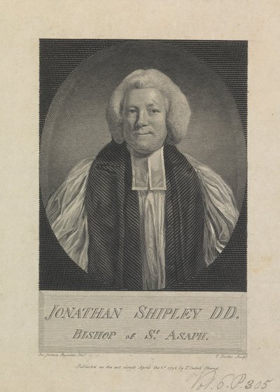 Jonathan Shipley, biskop av St. Asaph av Thomas Trotter