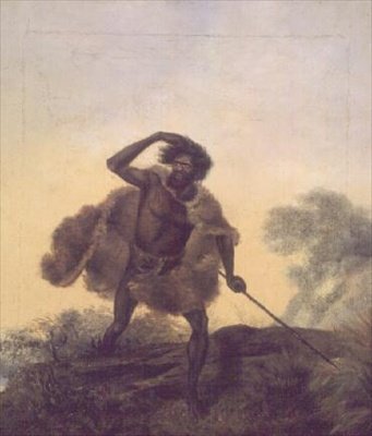 Aborigine med spyd av Thomas Tyrwhitt Balcombe