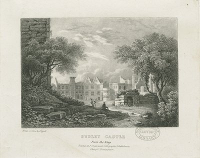 Dudley Castle - The Keep: litografi, og [1800-tallet] av Thomas Underwood