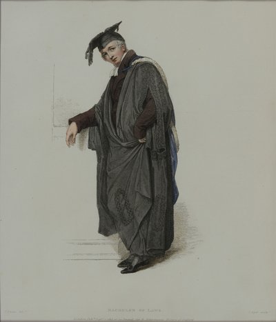Bachelor of Law, gravert av J. Agar, publisert i R. Ackermanns 