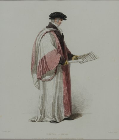 Doctor of Music, gravert av J. Agar, publisert i R. Ackermanns 
