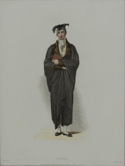 Scholar, gravert av J. Agar, publisert i R. Ackermanns 