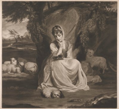 Fru Frances Ann Crewe som St. Genevieve av Thomas Watson