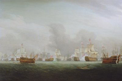 Slaget ved den strålende første juni, 1794 av Thomas Whitcombe