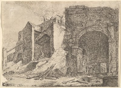 The Forge, 1600-tallet. av Thomas Wijck