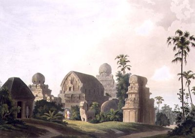 Sculptured Rocks at Mavalipuram på Coromandel-kysten, plate I fra del 3 av puben 