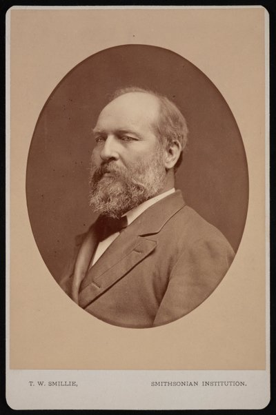 Portrett av James Abram Garfield 1831-1881, juni 1880. av Thomas William Smillie