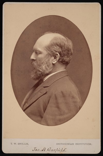 Portrett av James Abram Garfield 1831-1881, juni 1880. av Thomas William Smillie