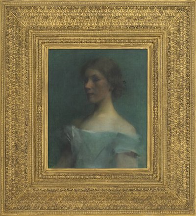 Portrett i blått, 1898 av Thomas Wilmer Dewing