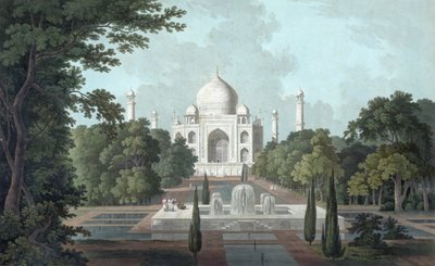 Utsikt over Taj Mahal av Thomas und William Daniell