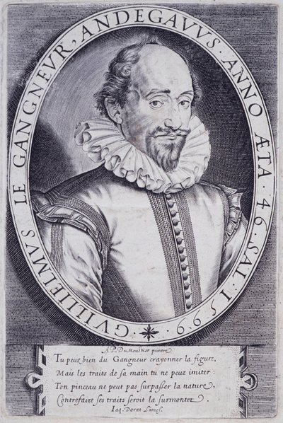 Portrett av Guillaume Le Gangneur (1553-1624), sekretær for kammeret til kongen av Frankrike av Thomas de Leu