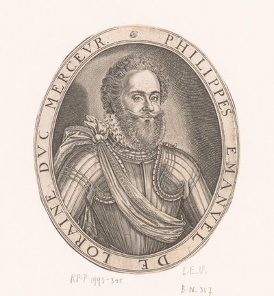 Portrett av Philippe-Emmanuel de Lorraine, hertugen av Mercoeur av Thomas de Leu