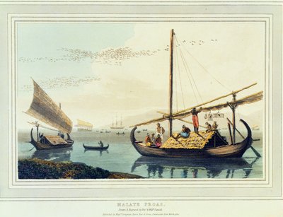 Malaye Proas, plate 17 fra 