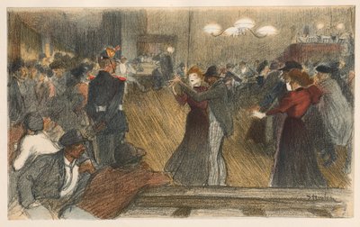Bal de Barriere, 1898. av Théophile Alexandre Steinlen