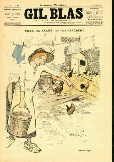 Cover av "" Gil Blas"" av Théophile Alexandre Steinlen
