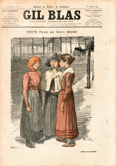 Cover av "" Gil Blas"" av Théophile Alexandre Steinlen