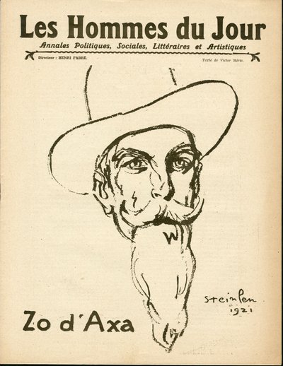 Cover av ""The Men of the Day"", Satirical in B & W av Théophile Alexandre Steinlen
