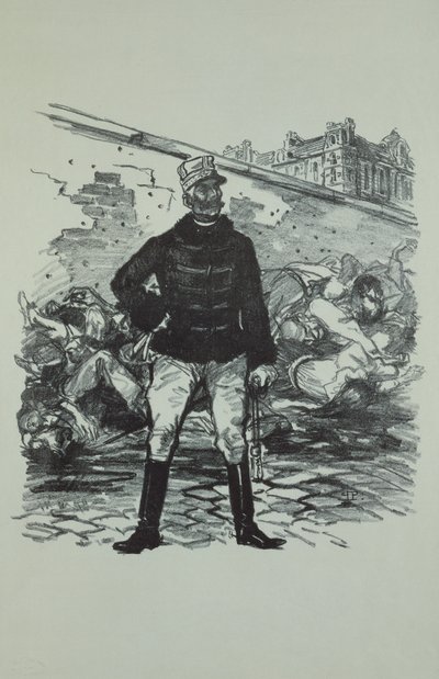 General Gaston Auguste (1830-1909) Marquis de Gallifet, i all hans ære av Théophile Alexandre Steinlen