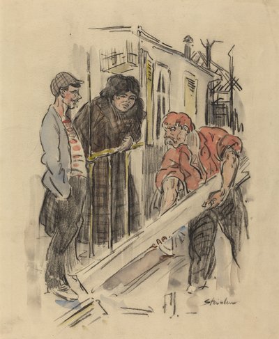 Sladder, slutten av 1800-begynnelsen av 1900-tallet. av Théophile Alexandre Steinlen