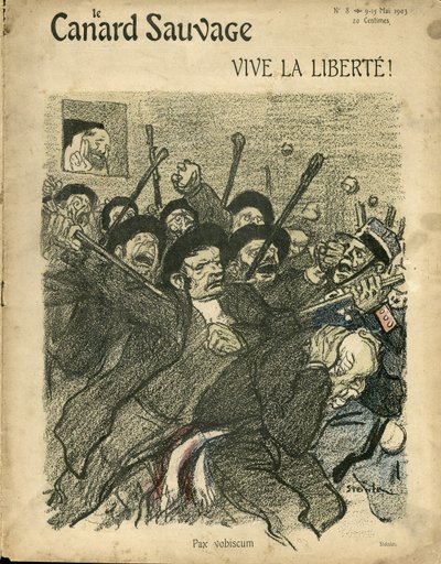 Illustrasjon av Steinlen (1859-1923) for omslaget til Vildanden av Théophile Alexandre Steinlen