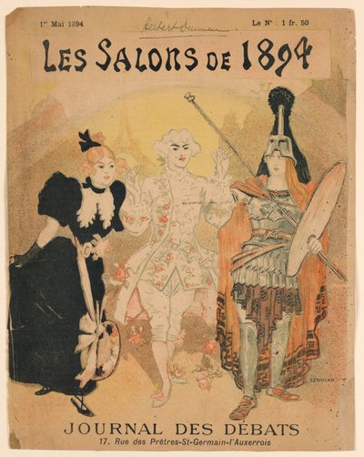 The Salon of 1894, cover Journal des Débats av Théophile Alexandre Steinlen