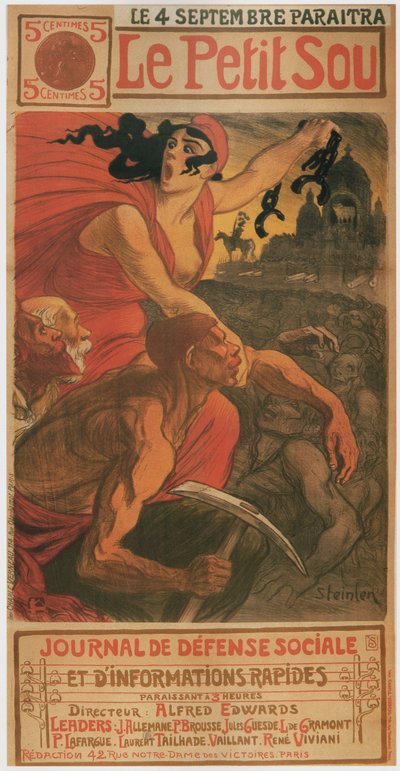 Den lille kronen, 1900 av Théophile Alexandre Steinlen