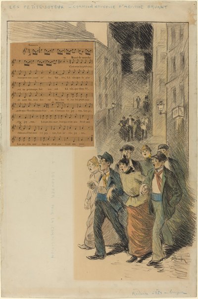 De glade små, 1891. av Théophile Alexandre Steinlen