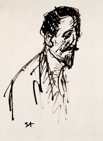 Portrett av Jehan Rictus, 20. århundre av Théophile Alexandre Steinlen