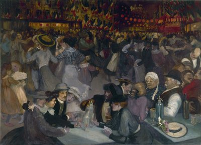 Ballet den 14. juli av Théophile Alexandre Steinlen