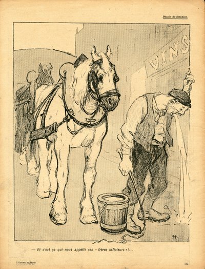 Smørtallerkenen, satirisk i farger av Théophile Alexandre Steinlen