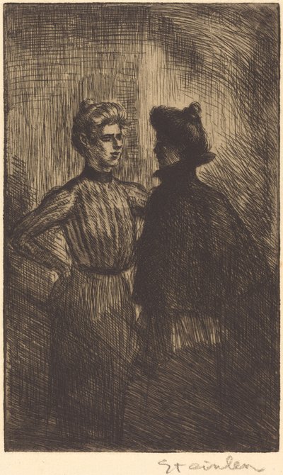 Møtet møtes, 1902. av Théophile Alexandre Steinlen