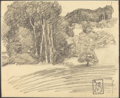 Skogen ved Courdemanche av Théophile Alexandre Steinlen