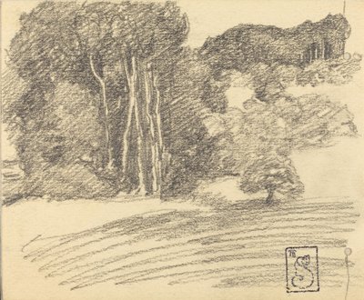 Skogen ved Courdemanche, 1895. av Théophile Alexandre Steinlen