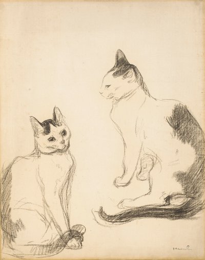 De to kattene; De to kattene av Théophile Alexandre Steinlen