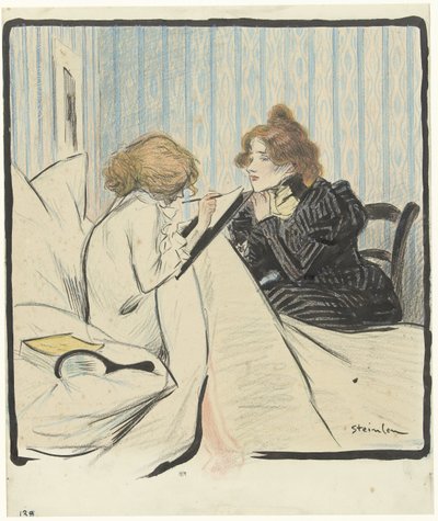 To kvinner på et soverom av Théophile Alexandre Steinlen