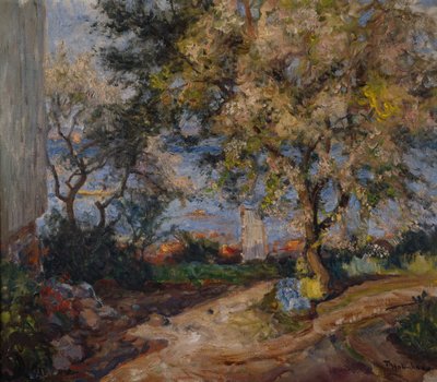Fruit Blooming (olje på lerret) av Thorolf Holmboe