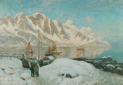 Nord-Norge (olje på lerret) av Thorolf Holmboe
