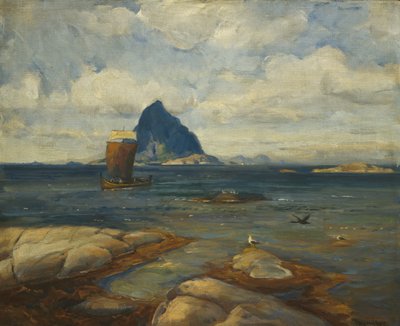 Sommerdag, Roest (maleri) av Thorolf Holmboe